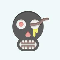 Icon Bones. related to Halloween symbol. flat style. simple design editable. simple illustration vector