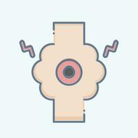 Icon Joint. related to Body Ache symbol. doodle style. simple design editable. simple illustration vector