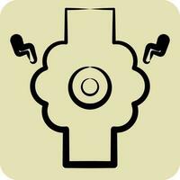 Icon Joint. related to Body Ache symbol. hand drawn style. simple design editable. simple illustration vector