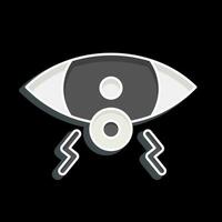 Icon Eye. related to Body Ache symbol. glossy style. simple design editable. simple illustration vector