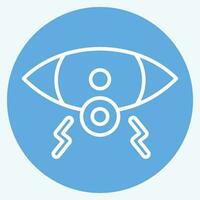 Icon Eye. related to Body Ache symbol. blue eyes style. simple design editable. simple illustration vector