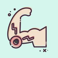 Icon Elbow. related to Body Ache symbol. MBE style. simple design editable. simple illustration vector