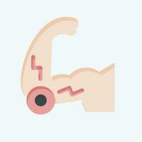 Icon Elbow. related to Body Ache symbol. flat style. simple design editable. simple illustration vector