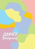 awesome abstract pattern summer background. Colorful vector design for banners, greeting cards, posters, social media.