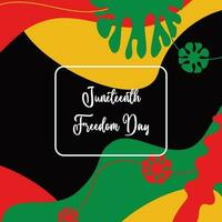 Juneteenth theme abstract background, freedom day, annual holiday. with empty space for text, vector design for banner, greeting card, poster, social media.