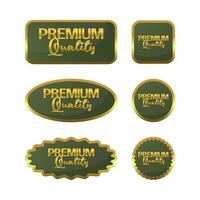 Premium quality sticker label set icon, with golden color and attractive gradient. vector for banner, flyer, poster, social media sale.