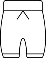 aislado pantalón icono en negro y blanco vector