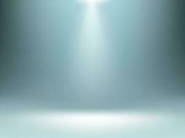 Grey gradient background, spotlights illumination vector