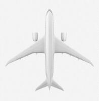 Realistic 3D plane on transparent background vector