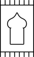 Isolated Rug Or Carpet Icon vector