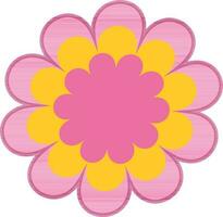 Beautiful design element flower icon. vector