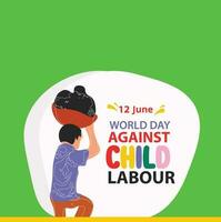 World Day Against Child Labour vector