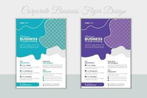 Corporate Business Flyer Design Template, Flyer Design Layout Template in A4, Vector Flyer Design Template, Minimal and Creative Business Flyer