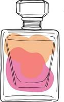 scented perfume bottle pheromones line art vector