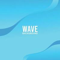 Abstract Blue Wave Background with empty space vector