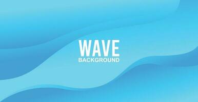 Abstract Blue Wave Background with empty space vector