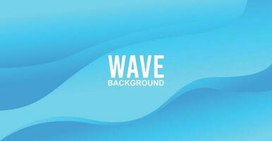 Abstract Blue Wave Background with empty space vector