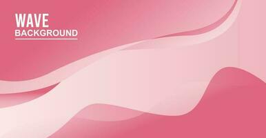 Abstract Pink Wave Background vector