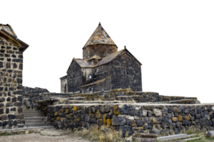 Sevanavank Monastery on the Sevan Peninsula on the shore of Lake Sevan concept photo png