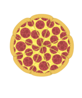 pepperoni cheese pizza with ingredients mozzarella cheese, sausage pepperoni png