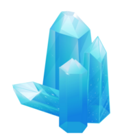 kristal set. genezing transparant genezing kwarts. blauw helling transparant helder edelsteen. de magie steen png