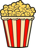 Cartoon popcorn clipart, Pop corn design vector