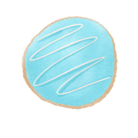 Blue Frosted sugar cookies png