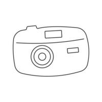 day photography camera coloring line element icon vector