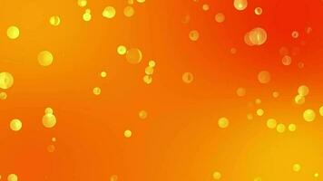 Abstract orange bright bokeh Space background Magic concept Light effect video