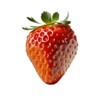 fraise png, fraise avec transparent arrière-plan, transparent fraise ai généré png