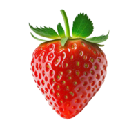 fraise png, fraise avec transparent arrière-plan, transparent fraise ai généré png