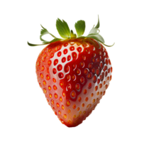 fraise png, fraise avec transparent arrière-plan, transparent fraise ai généré png