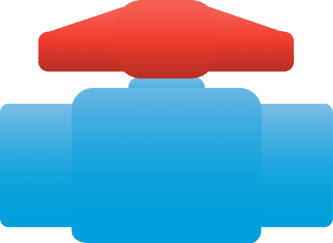 azul PVC tubo válvula. png