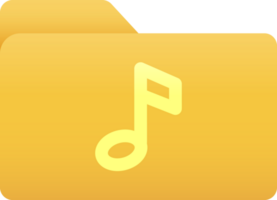 Folder with note symbol, Folder icon. png