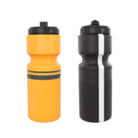 3D Rendering Orange And Black Water Bottles png