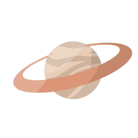 planeta con anillo ilustración png