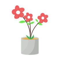 Blume im Topf Illustration png