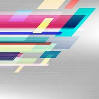 Modern diagonal abstract vector background. Geometric shapes of green,yellow, pink, blue and red colors on grey background. Poster or banner in modern style with graphic elements.