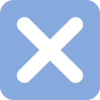 cross or wrong, false button. icon design png