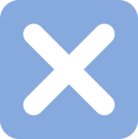 cross or wrong, false button. icon design png