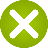 cross or wrong, false button. icon design png