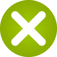 cross or wrong, false button. icon design png