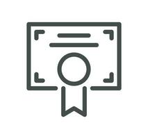 Awards related icon outline and linear vector. vector