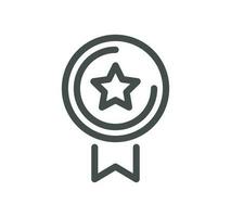 Awards related icon outline and linear vector. vector