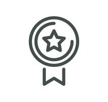 Awards related icon outline and linear vector. vector