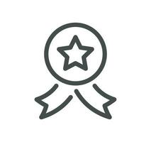 Awards related icon outline and linear vector. vector