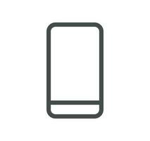 Smartphone protection related icon outline and linear vector. vector