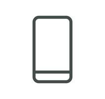 Smartphone protection related icon outline and linear vector. vector