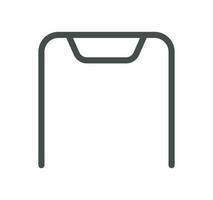 Smartphone protection related icon outline and linear vector. vector