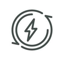 Energy related icon outline and linear vector. vector